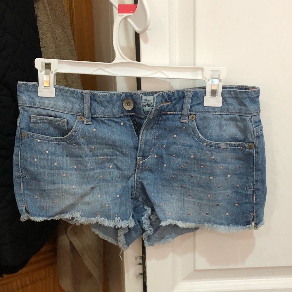 Studded short shorts